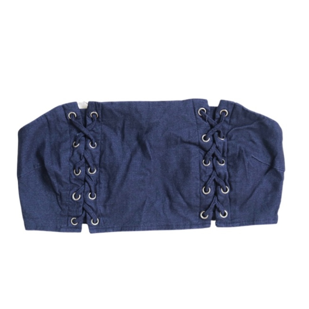 Lace Up Bandeau Top